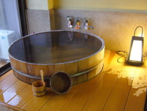 お風呂付きの温泉旅館